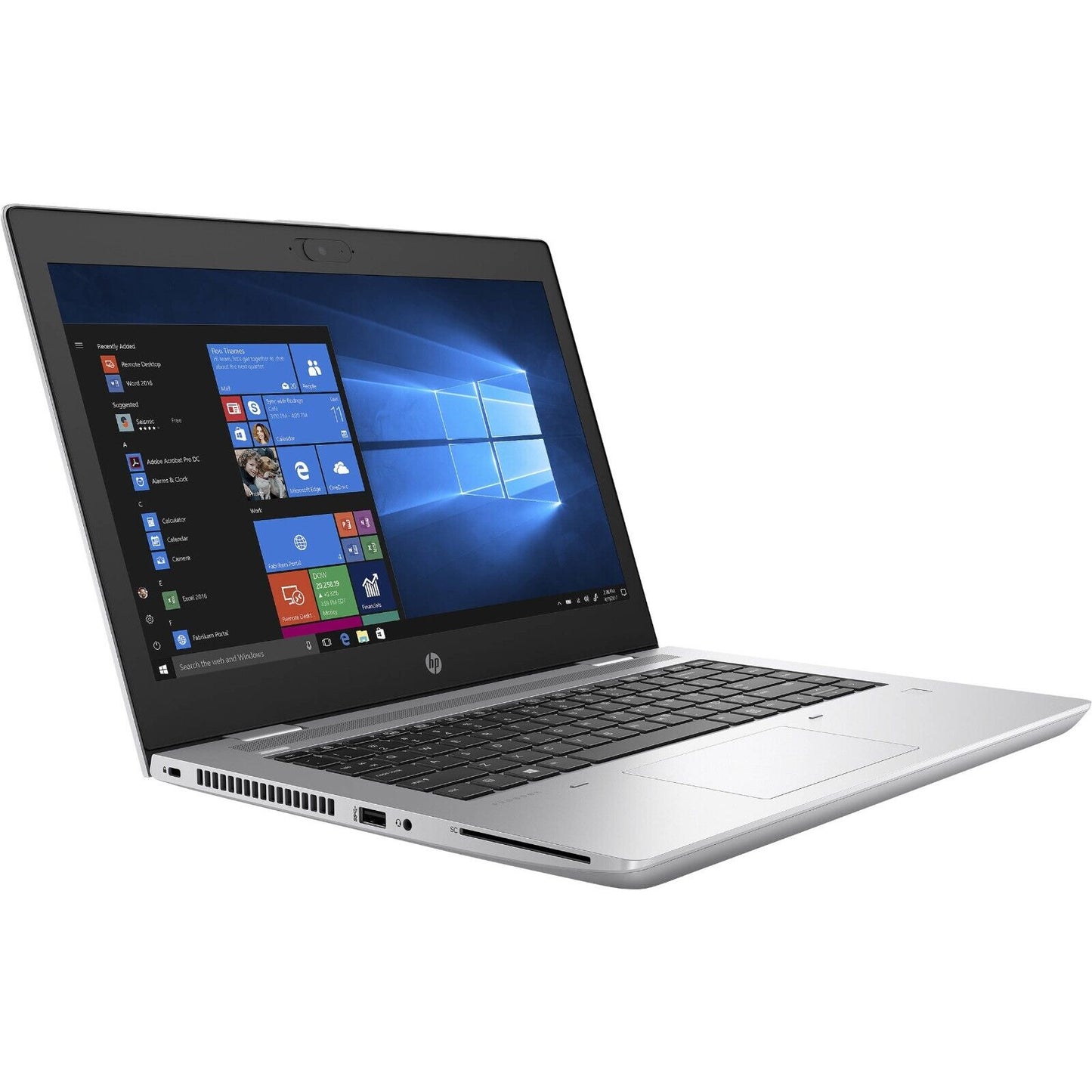 FAST HP 14" Laptop Intel i7 Quad-Core 16GB 256GB SSD Fingerprint BT WiFi Cam W11