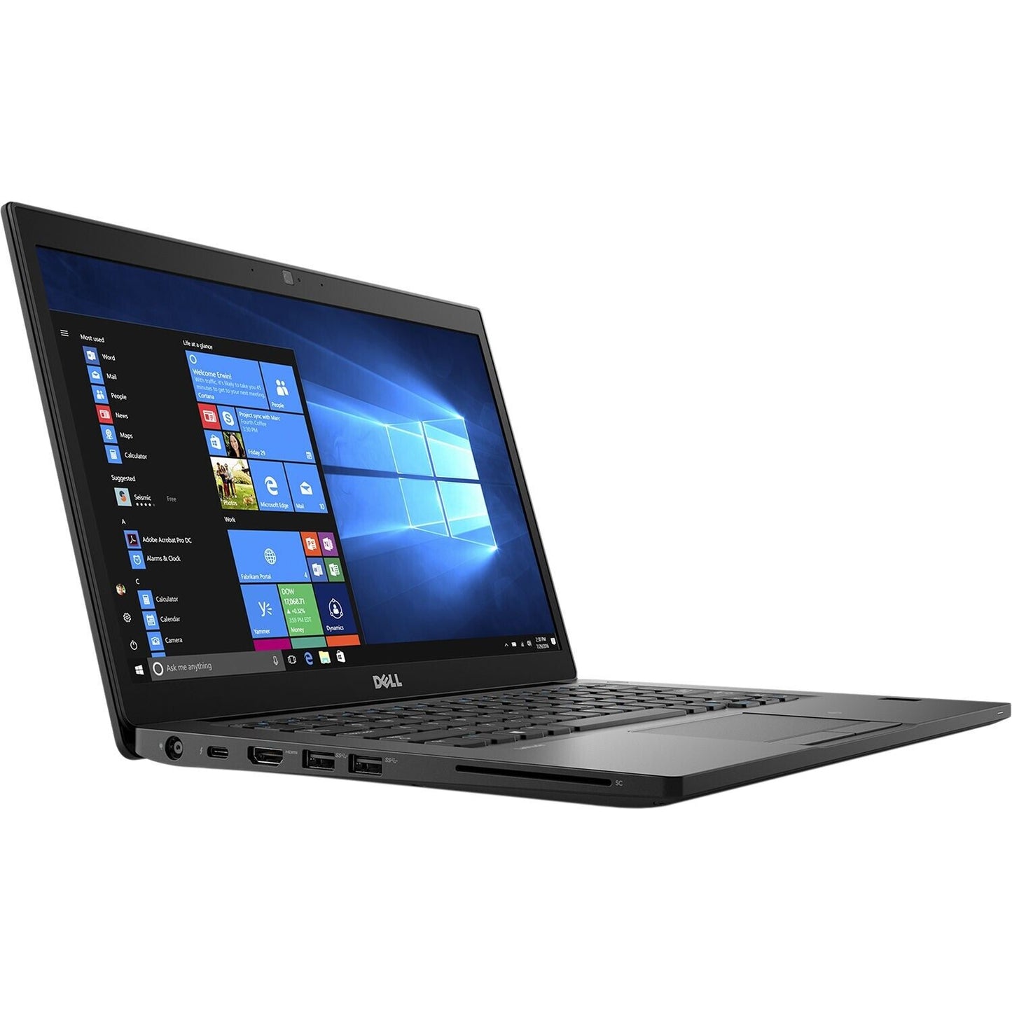Dell 14" laptop 7th Gen Intel 2.6GHz 16GB RAM 256GB SSD WebCam W10Pro Bluetooth