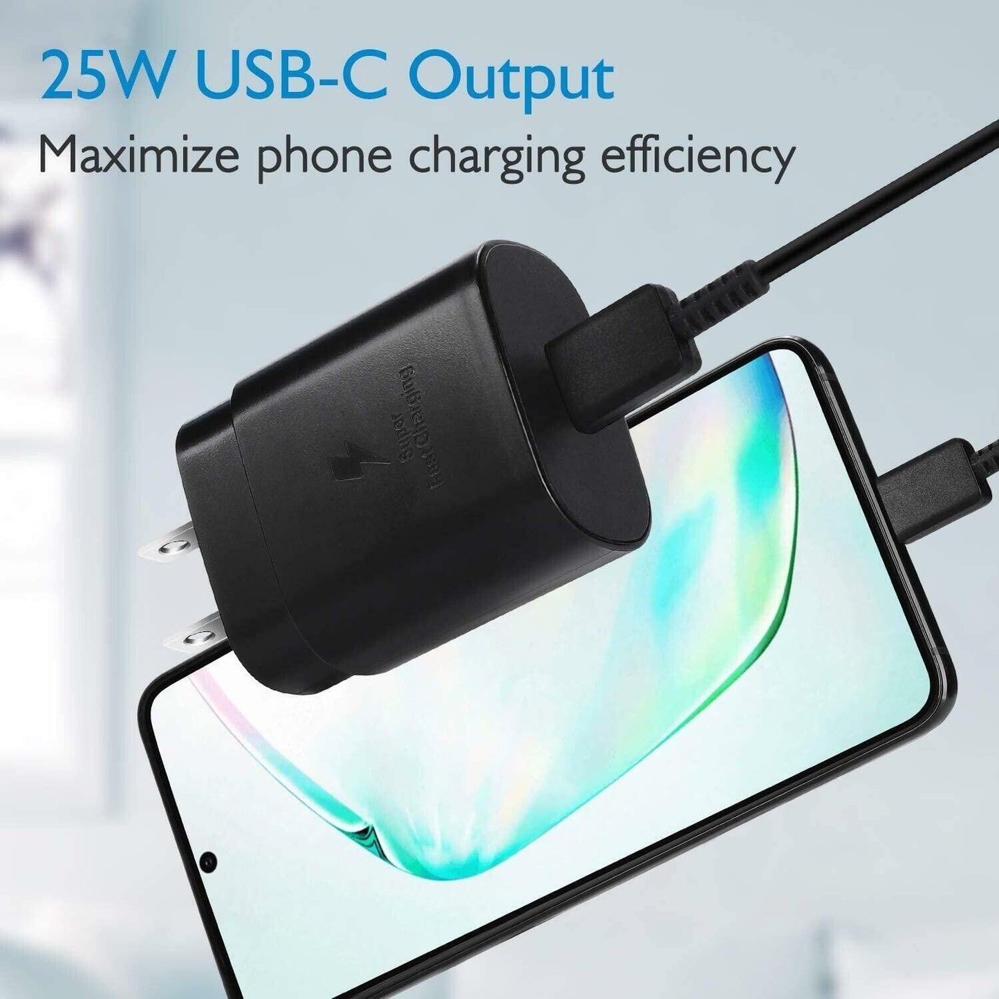 2 units 25w Type USB-C Super Fast Charger + 6FT Cable For all iPhone 15 series