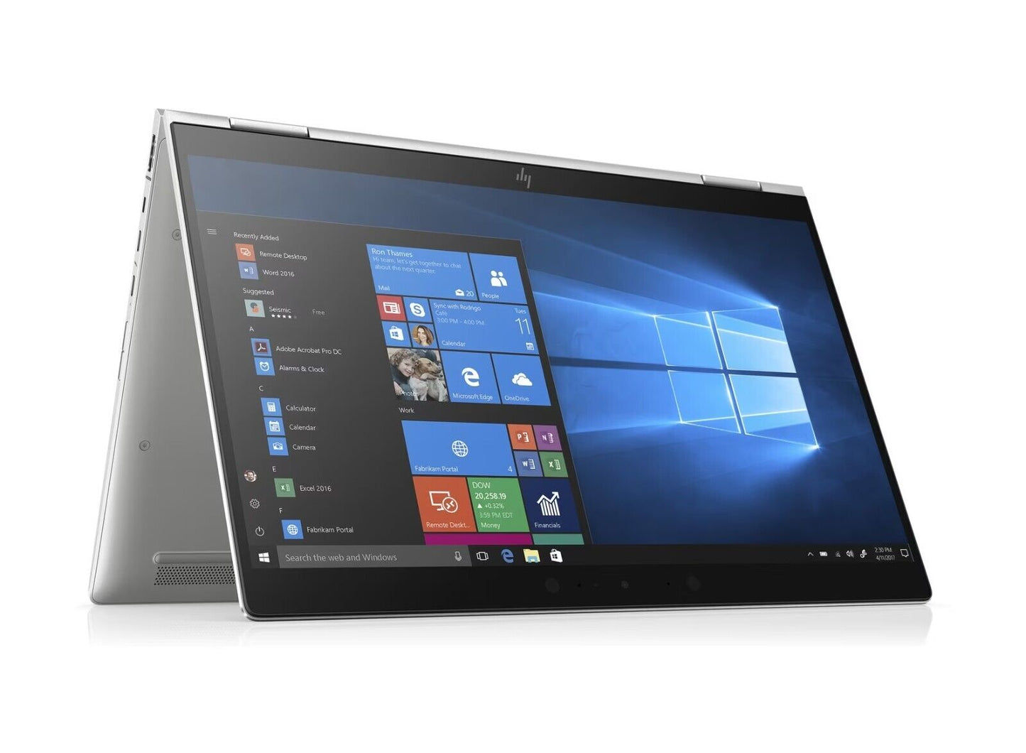 HP convertible 2-in-1 TOUCHSCREEN 13.3" i7-8650U 512GB SSD 16GB ram Cam BT W11P
