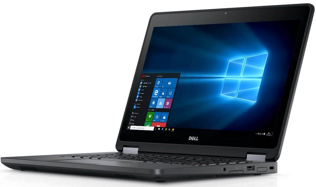 Dell 12" Slim Laptop Intel Core i5 2.4 GHz 16GB ram 256GB SSD Webcam BT Win10Pro