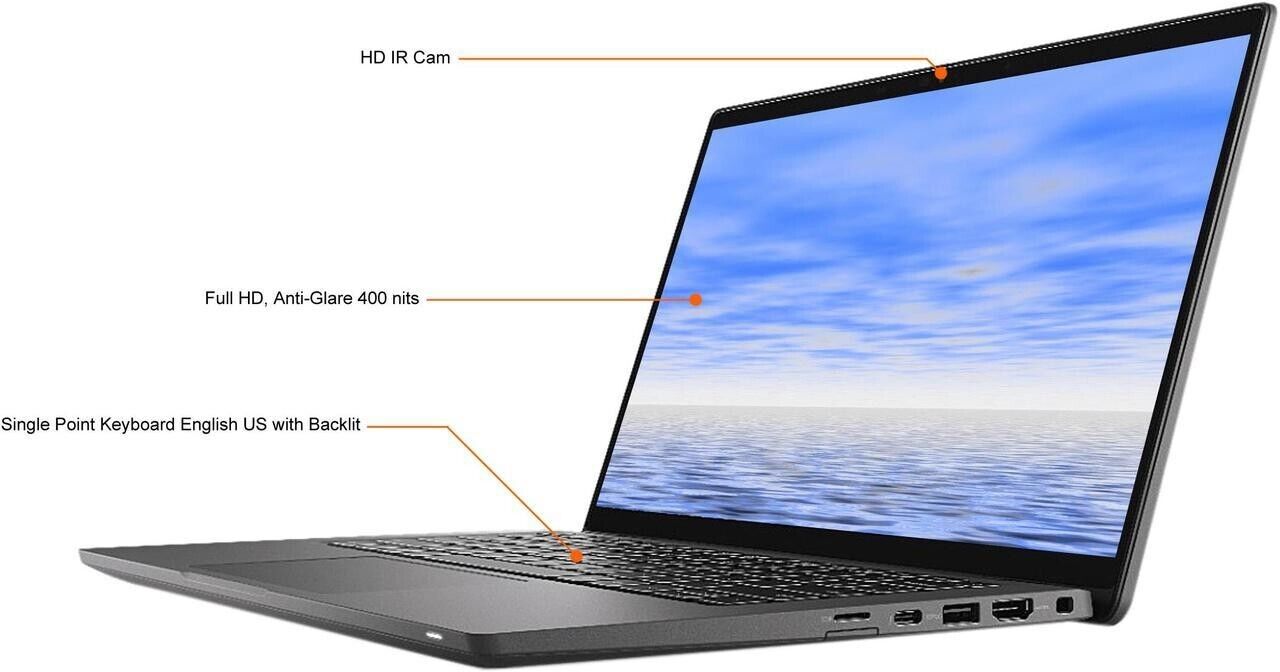 Dell 14" TOUCHSCREEN Laptop 11th Gen Core i7 vPRO 3.0GHz 16GB ram 512GB SSD W11P
