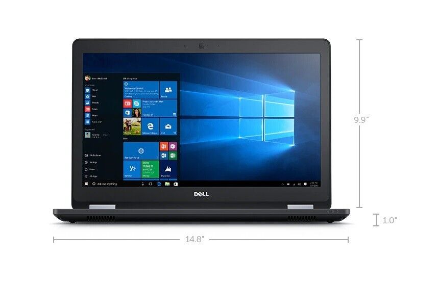 FAST DELL LAPTOP CORE i7 16GB 500GB SSD WIN10 WEBCAM GAMING 15.6" SCREEN Radeon