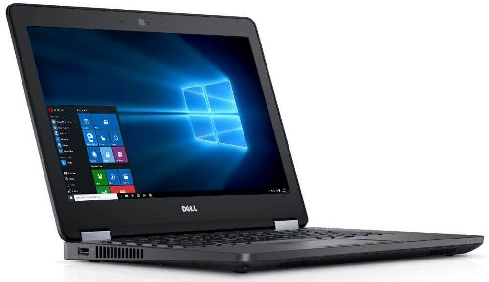 Dell 12" Slim Laptop Intel Core i5 2.4 GHz 16GB ram 256GB SSD Webcam BT Win10Pro