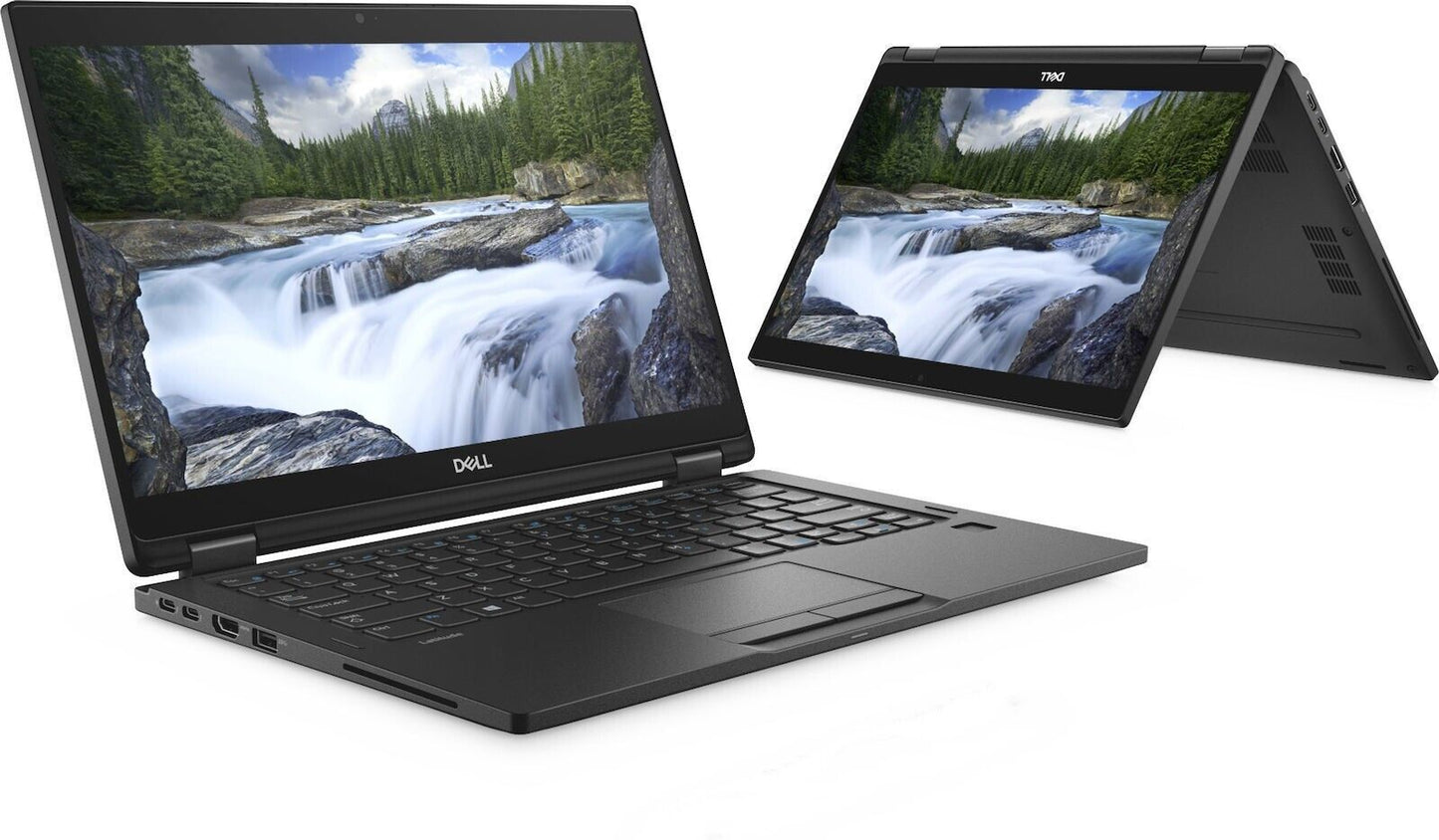 *EXCELLENT* DELL 2-in-1 Intel i5 8th Gen 16GB 256GB SSD WEBCAM 13.3" Win10 Pro