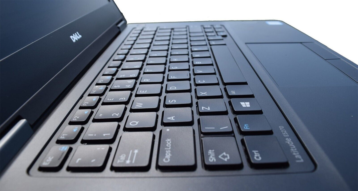 Dell 12" Slim Laptop Intel Core i5 2.4 GHz 16GB ram 256GB SSD Webcam BT Win10Pro