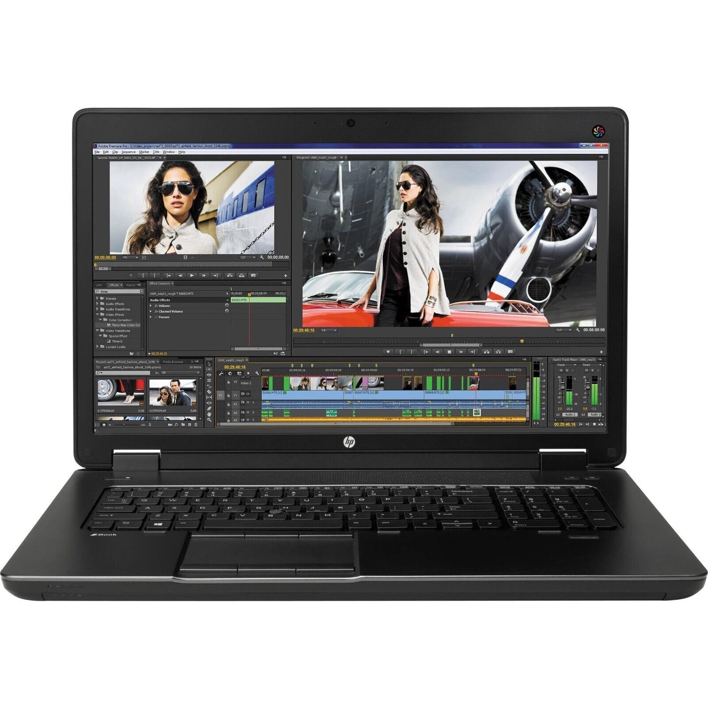 FAST HP 17" Laptop Core i7 2.4GHz 16GB RAM 750GB SSD/HD Fingerprint + NVIDIA GPU