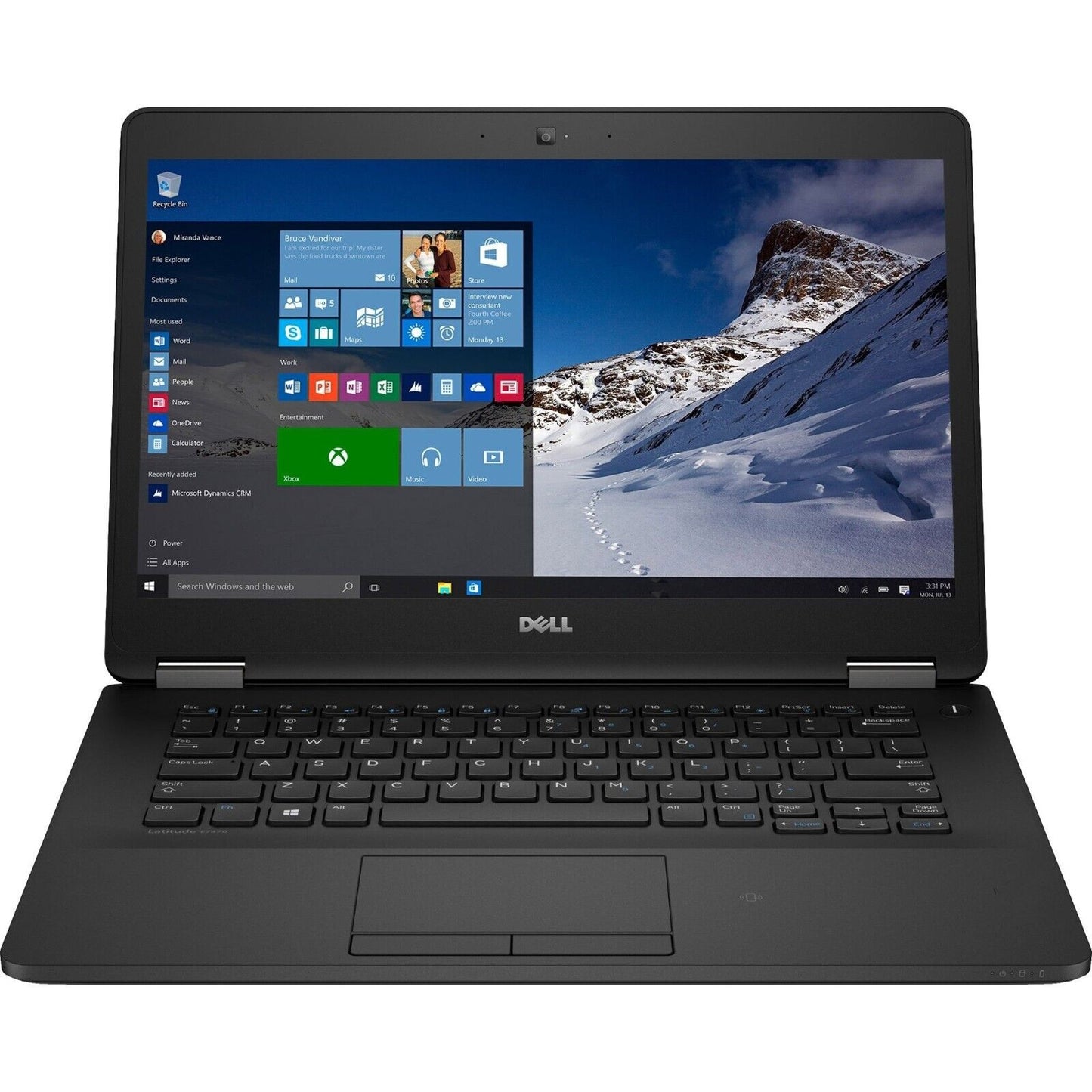 Dell 14" Hi-Def Laptop Intel Core i5 2.40GHz 16GB RAM 256GB SSD Webcam BT Win10P