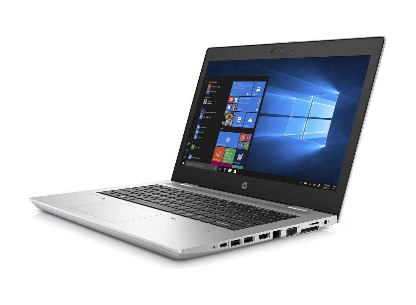 FAST HP 14" Laptop Intel i7 Quad-Core 16GB 256GB SSD Fingerprint BT WiFi Cam W11