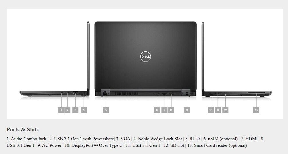 FAST DELL 14" LAPTOP 8th GEN i7 16GB 256GB SSD WIN11Pro WEBCAM BT NVIDIA GeForce