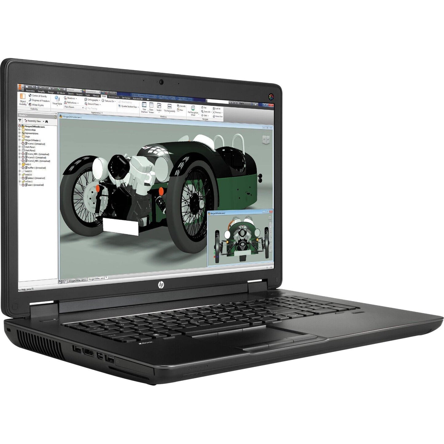 FAST HP 17" Laptop Core i7 2.4GHz 16GB RAM 750GB SSD/HD Fingerprint + NVIDIA GPU