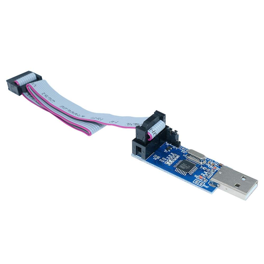 2 UNITS! USBASP USBISP AVR Programmer Adapter 10 Pin Cable USB ATMEGA8 ATMEGA128 For Arduino