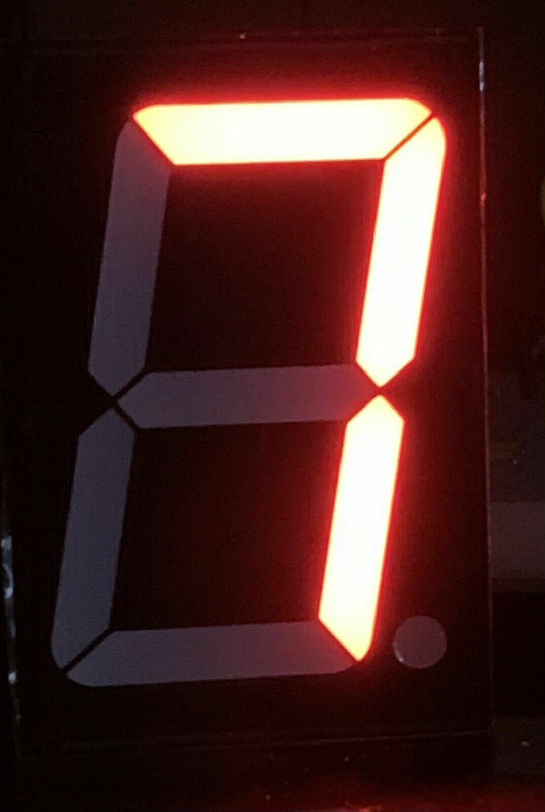 Two Units of Large Seven Segment Display, Red 2.3” Digit - Common Anode