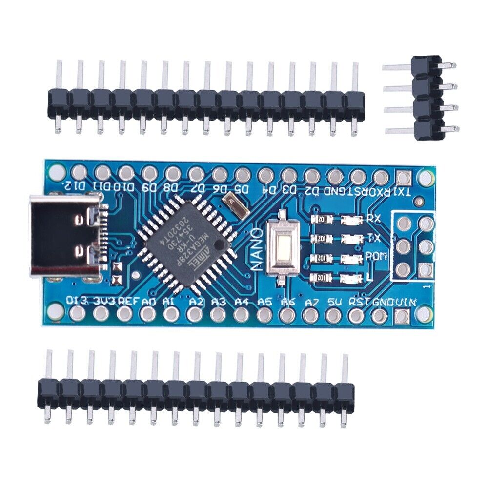 *NEW USB-C port* ATMEGA328P CH340 16Mhz Board Compatible with Arduino Nano IDE