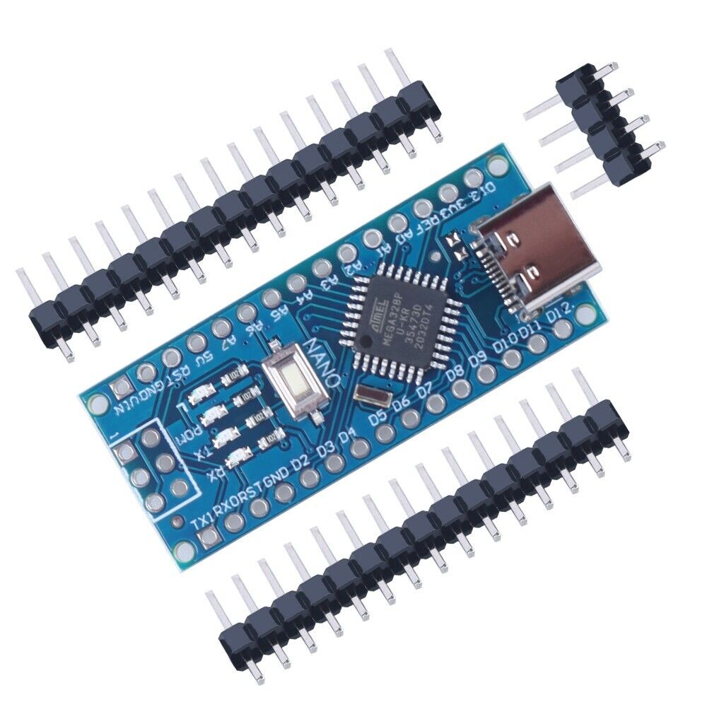 *NEW USB-C port* ATMEGA328P CH340 16Mhz Board Compatible with Arduino Nano IDE