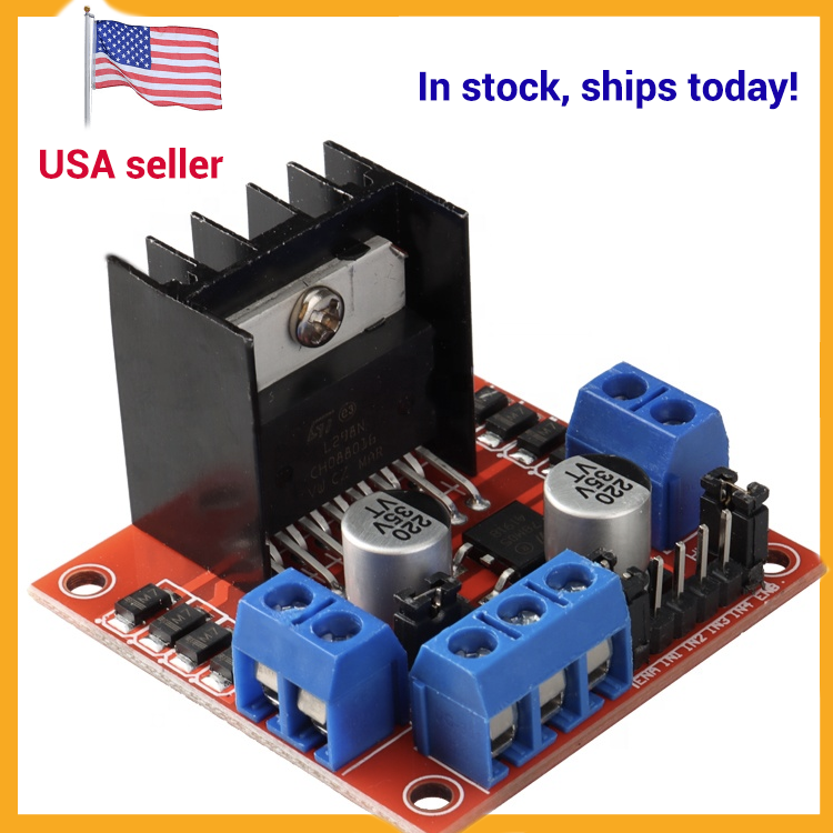 New L298N DC Stepper Motor Driver Module Dual H Bridge Control Board for Arduino