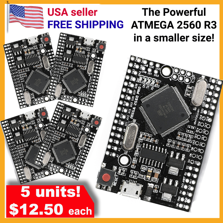 *5 units* ATmega 2560 R3 Mini Pro CH340 Board - Compatible with Arduin