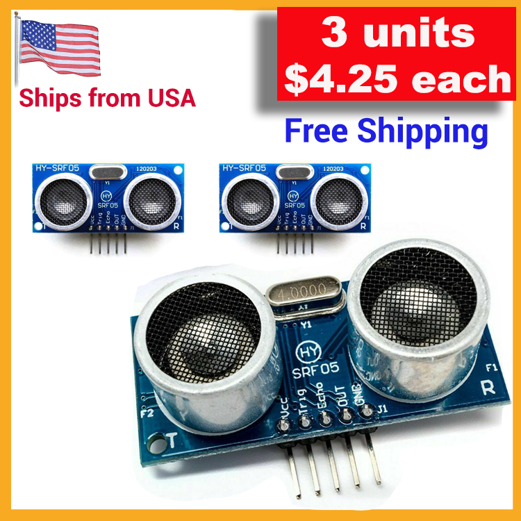 **3 or 5 Units** HY-SRF05 Precision Ultrasonic Range Sensor Module for Arduino
