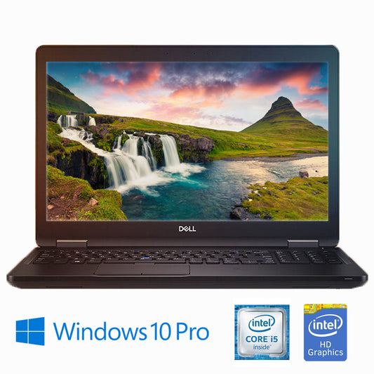 DELL 15.6" HD LAPTOP Intel 7th Gen i5 2.6GHz 16GB 256GB SSD Bluetooth WIN11Pro