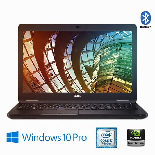 DELL LAPTOP CORE i7 16GB 256GB SSD WIN10P WEBCAM 15.6" HD SCREEN + FINGERPRINT