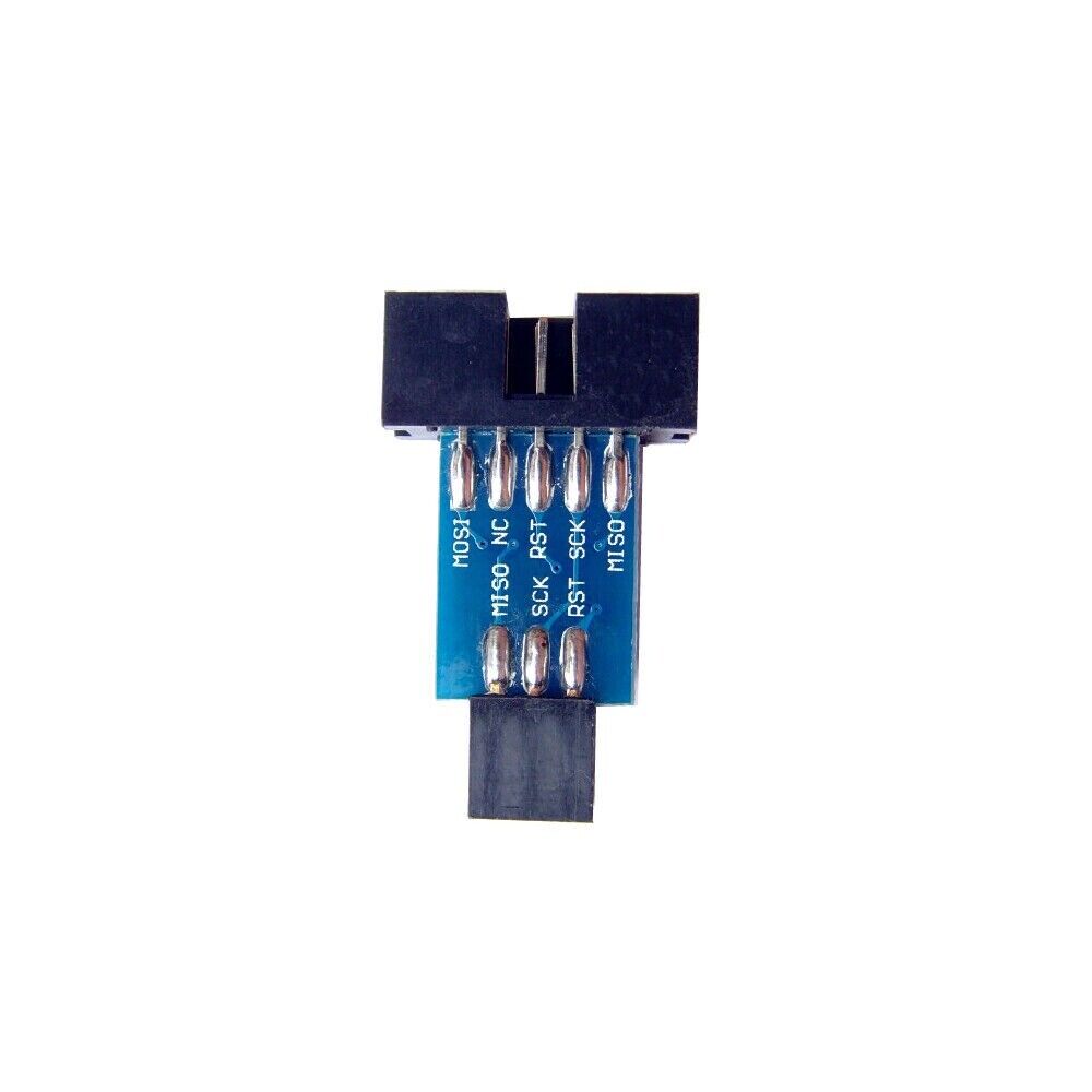 10 Pin to 6 Pin Adapter Board for AVRISP USBASP STK500 AVR Arduino ISP Interface