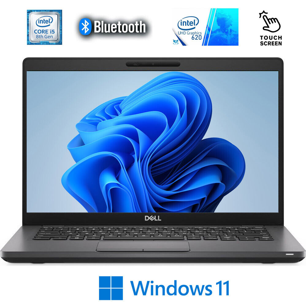 Dell 14" TOUCHSCREN Laptop Intel 8th Gen Quad Core 16GB RAM 512GB SSD/256 Bluetooth W11