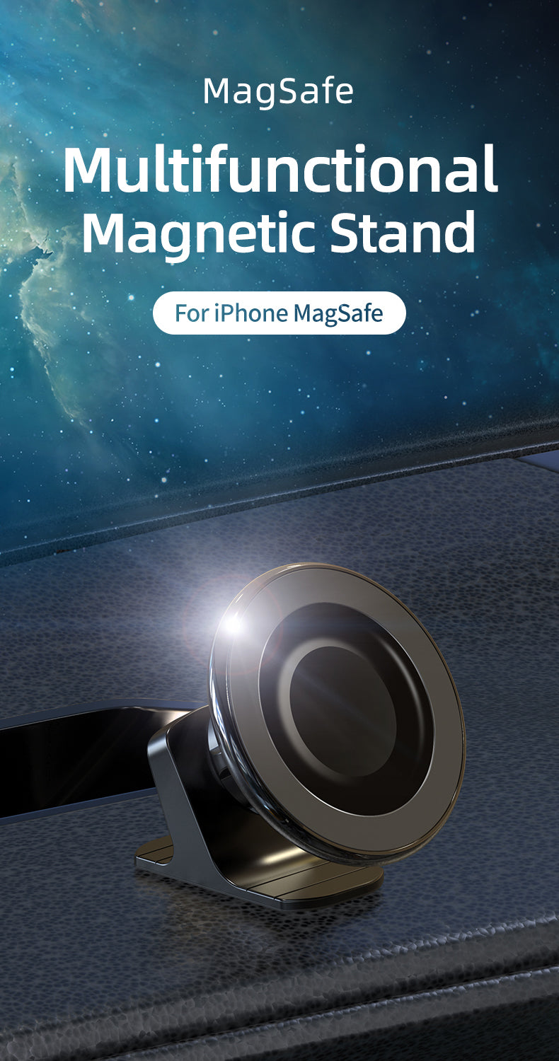 Car Mount Dash Top Magnetic Phone Holder 360 For iPhone Galaxy GPS, Magsafe type