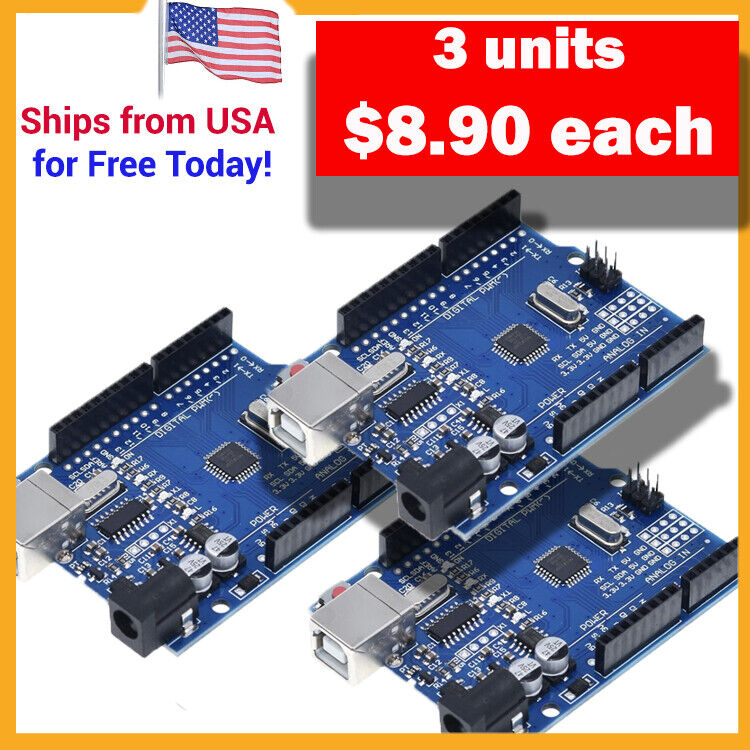 **NEW** ATMEGA328P CH340 Board Compatible with Arduino UNO IDE - Select a Combo!