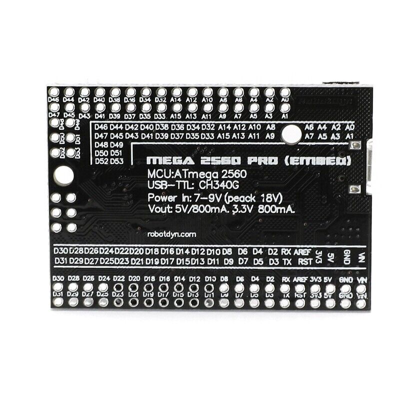 **2-units** ATmega 2560 R3 Mini Pro CH340 Board Compatible with Arduino Mega IDE