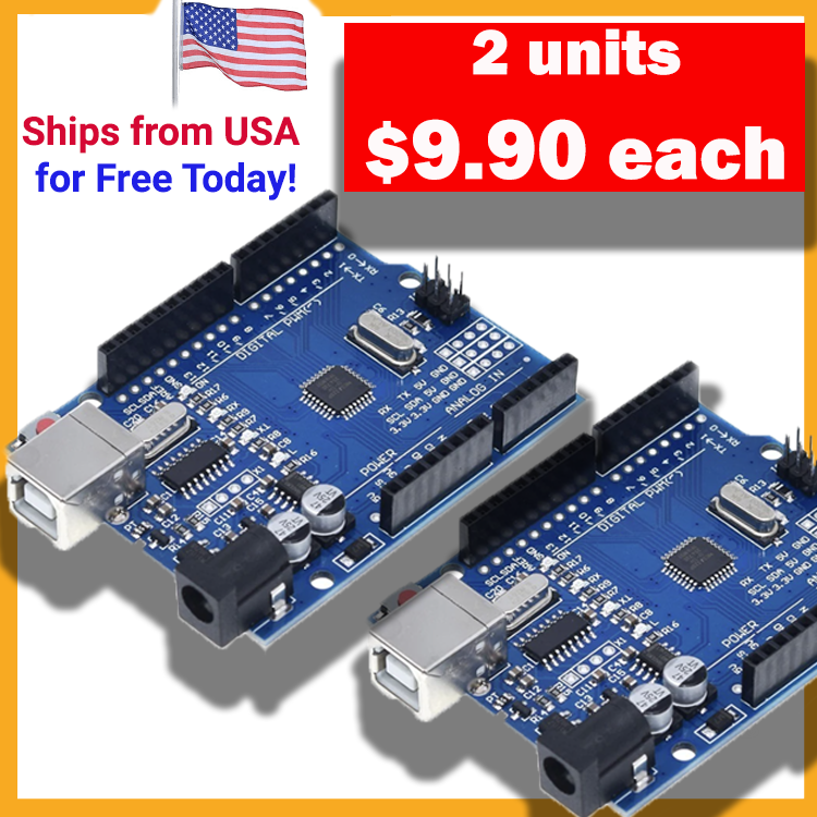 **NEW** ATMEGA328P CH340 Board Compatible with Arduino UNO IDE - Select a Combo!