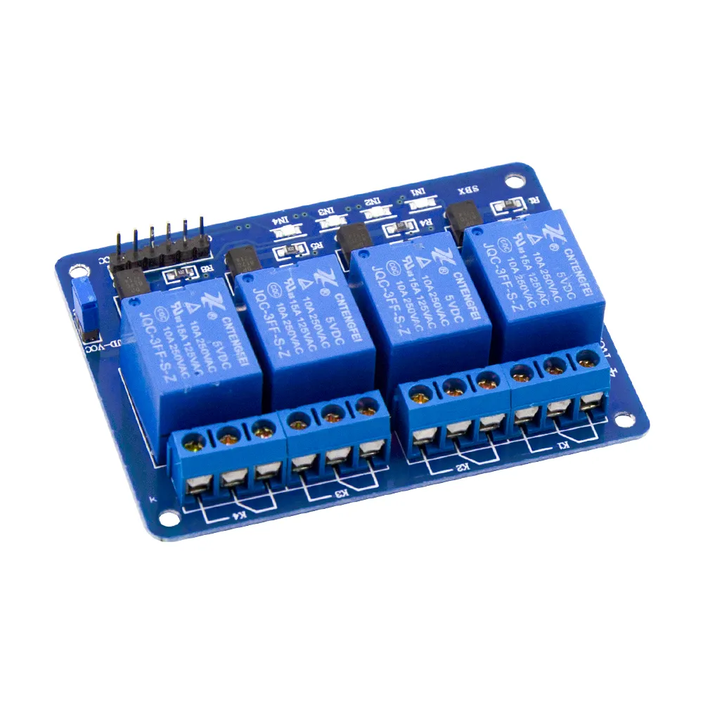 4 Channel 5V Relay Module 250V 10A Relays for Arduino, Automation & Io ...