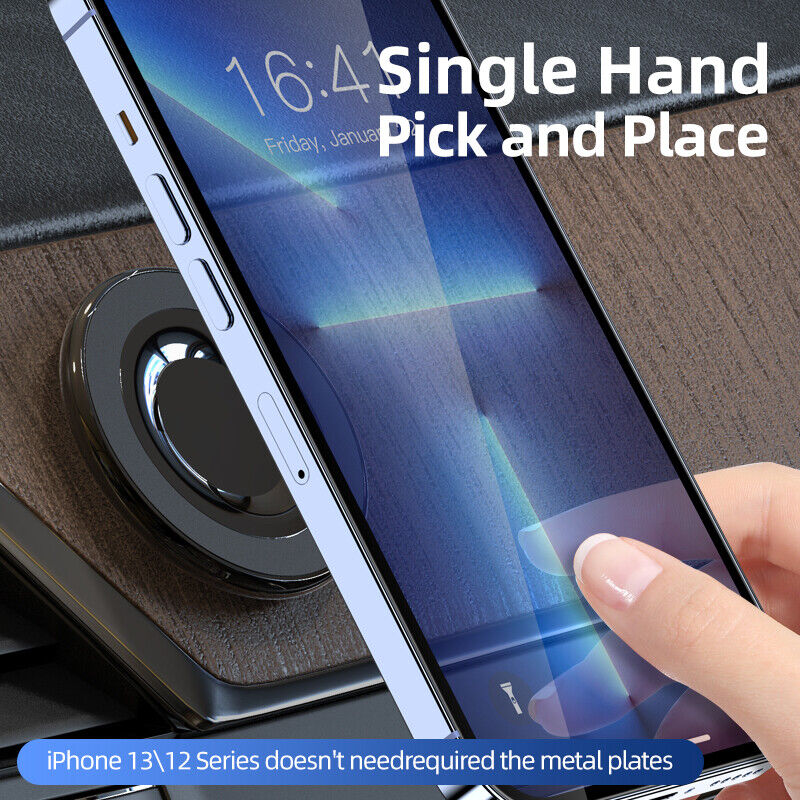 Magnetic Magsafe Compatible Car Phone Holder Dashboard 360 Rotation for iPhone