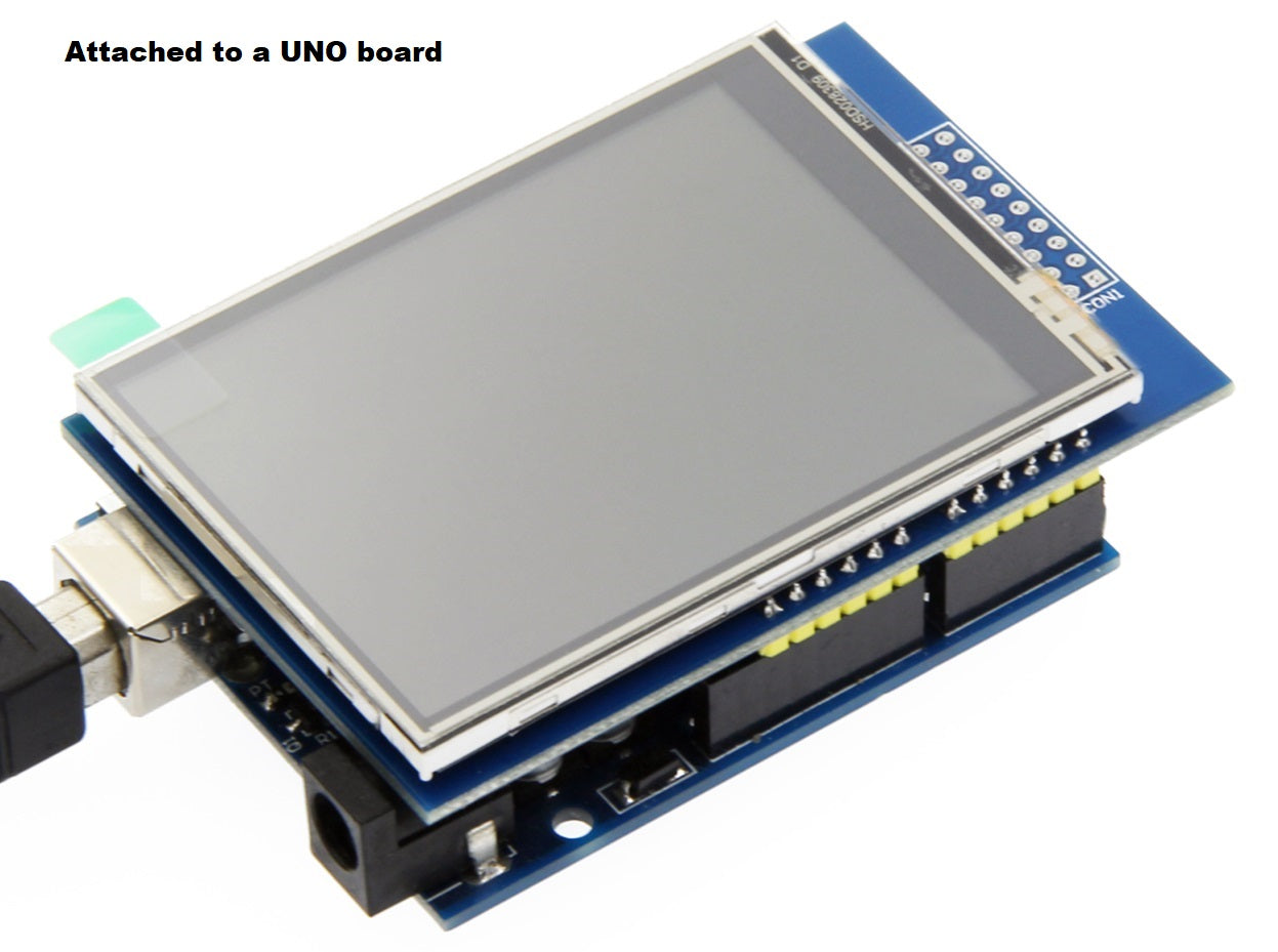 2.8 inch Full Color TFT Touchscreen display (ILI9341) for Arduino UNO and MEGA