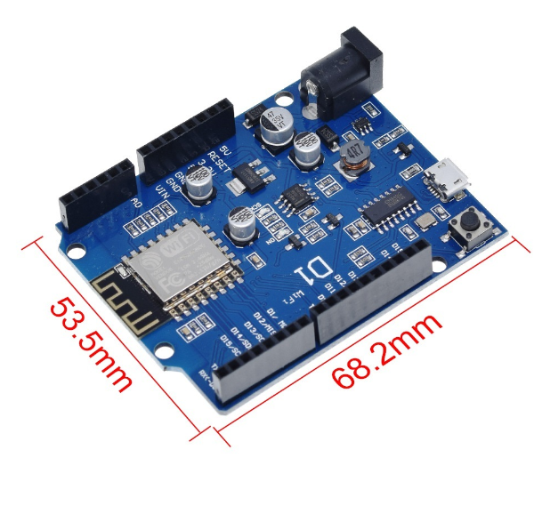 OTA D1 CH340 WiFi ESP8266 ESP-12F Board WeMos Compatible with Arduino UNO R3 IDE